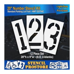 20" Number Kit Stencil