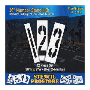 36" Number Kit Stencil