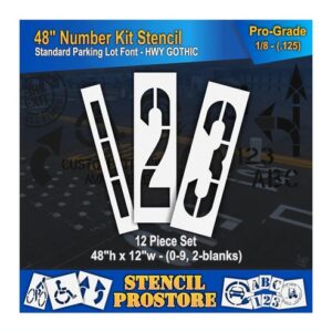 48" Number Kit Stencil