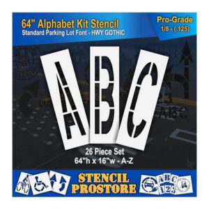 64" Alphabet Kit Stencil