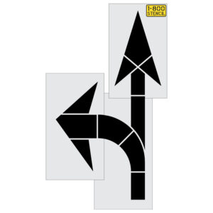 156" Walmart Turn Arrow Outline Legacy Stencil