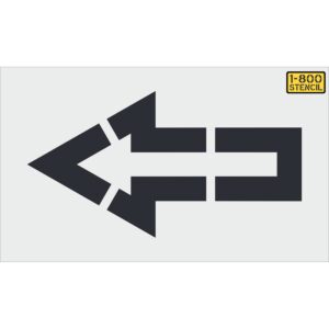 45" Walmart Straight Arrow Stencil