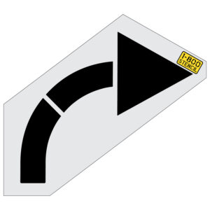 72" Chick-Fil-a Turn Arrow Stencil