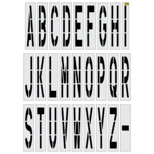 96" MUTCD DOT Alphabet Kit Stencil