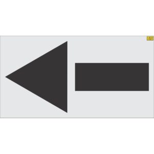 84" STRAIGHT ARROW Stencil