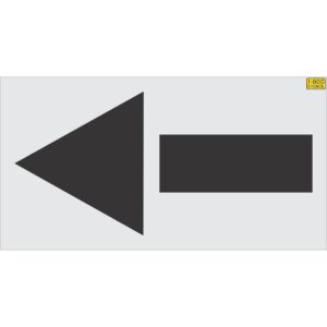 62" STRAIGHT ARROW Stencil