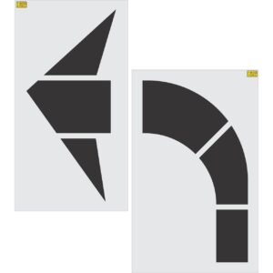 96" FHWA/DOT Turn Arrow Stencil