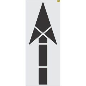 116" FHWA/DOT Straight Arrow Stencil