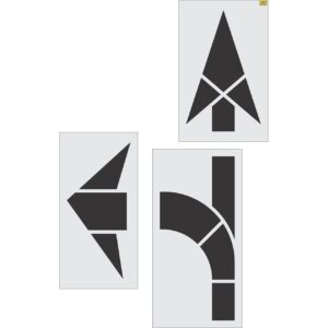 153" FHWA/DOT Combo Arrow Stencil