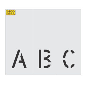 3" Alphabet Kit for Curbs Stencil
