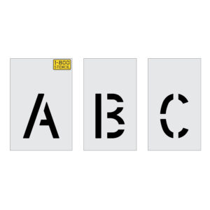 4" Alphabet Kit for Curbs Stencil