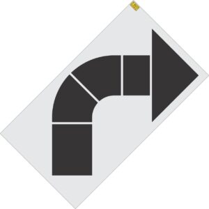 66" Walgreens Turn Arrow Stencil