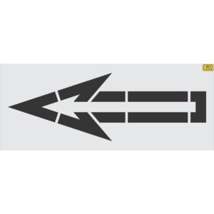 76" Walmart Straight Arrow Outline Stencil