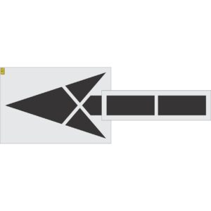 120" Walmart Straight Arrow Stencil