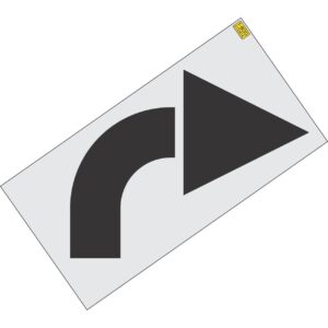 57" Lowe's Turn Arrow Stencil