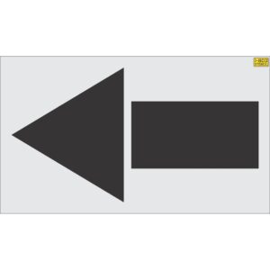 66" Costco Straight Arrow Stencil