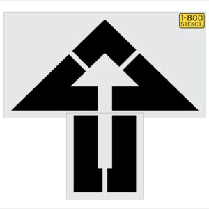 72" Hyvee Straight Arrow Outline Stencil