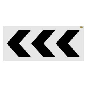 96" Starbucks Triple Chevron Stencil