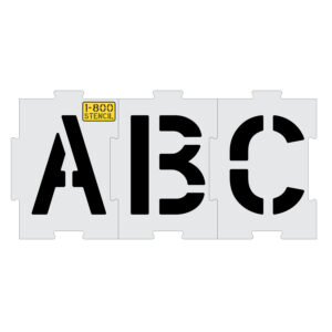 12" Interlocking Alphabet Kit Stencil