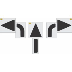 90" Arrow Combo Kit Stencil