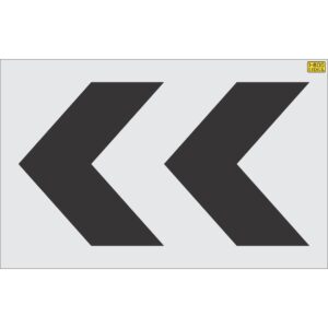 36" Starbucks Arrow Stencil