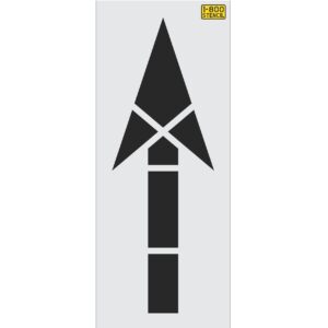 60" California DOT Straight Arrow Stencil
