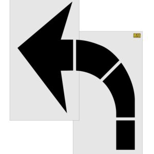 96" Michigan DOT Turn Arrow Stencil