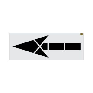120" Mississippi DOT Straight Arrow Stencil