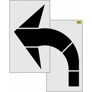 96" North Dakota DOT Turn Arrow Stencil