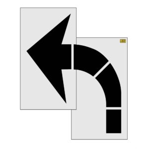 96" New York DOT Turn Arrow Stencil
