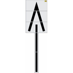 296" Oklahoma DOT Wrong Way Arrow Stencil