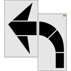 96" Oklahoma DOT Turn Arrow Stencil