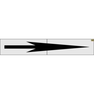 144" Oregon DOT Elongated Straight Arrow Stencil