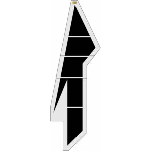 228" Oregon DOT Lane Drop Arrow Stencil