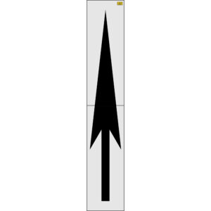 144" Pennsylvania DOT Elongated Straight Arrow Stencil
