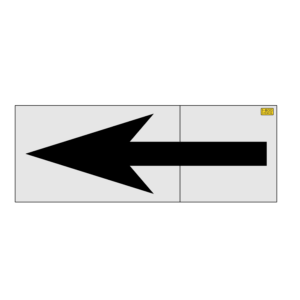 120" South Carolina DOT Bike Lane Arrow Stencil