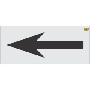 72" Tennessee DOT Bike Lane Straight Arrow Stencil