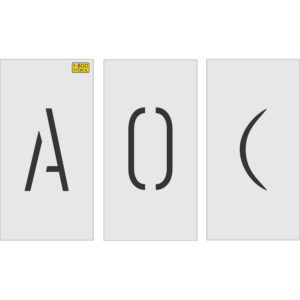4" Alphabet and Number Mega Kit Stencil