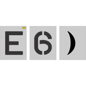 10" Alphabet and Number Mega Kit Stencil