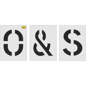 12" Alphabet and Number Mega Kit Stencil