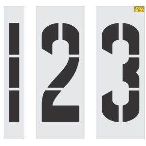 42" x 16" Wide Number Kit Stencil