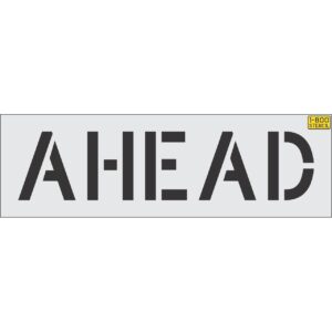 12" AHEAD Stencil