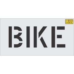 8" BIKE Wording Stencil