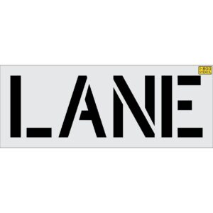 18" LANE Stencil