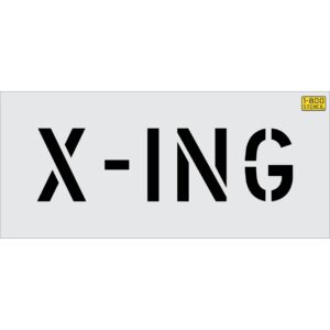 6" X-ING Wording Stencil
