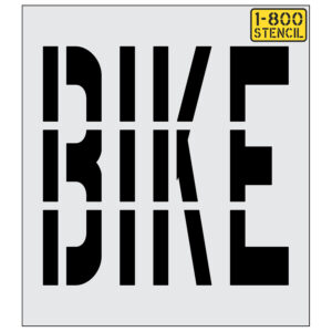 36" BIKE Wording Stencil