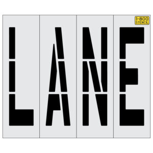 48" LANE Wording Stencil