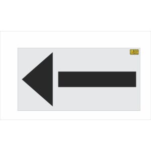 88" Wegmans Pickup Lane Arrow Stencil