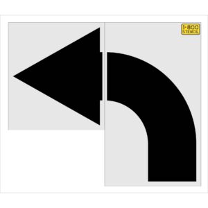 96" Panera Bread Turn Arrow Stencil