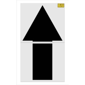 114" Panera Bread Straight Arrow Stencil